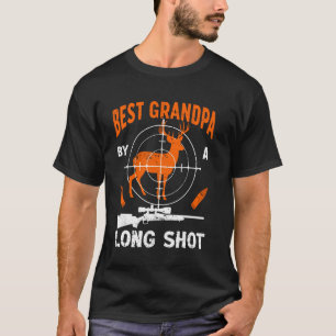 Camiseta Melhor Vovô Pai Caçador de Veado Macho Avô Diverti