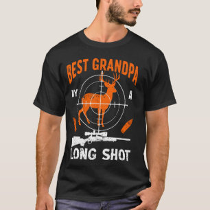 Camiseta Melhor Vovô Pai Caçador de Veado Macho Avô Diverti