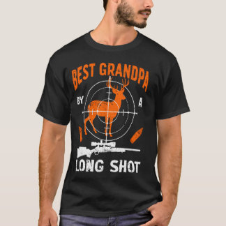 Camiseta Melhor Vovô Pai Caçador de Veado Macho Avô Diverti