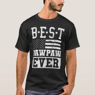 Camiseta Melhor vovô Pawpaw Ever American Flag Vintage
