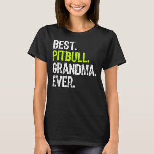 Camiseta Melhor vovó Pitbull do Cachorro