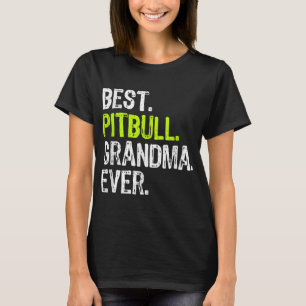 Camiseta Melhor vovó Pitbull do Cachorro