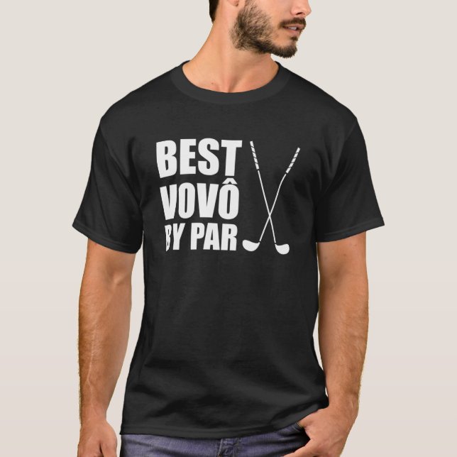 Camiseta Melhor Vovo Por Par Vovô Português Golfer Pun (Frente)