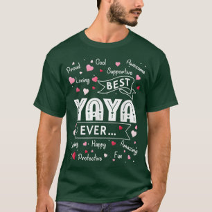 Camiseta Melhor Yaya Já Engraçado Primeira Vez Vovó Mães D