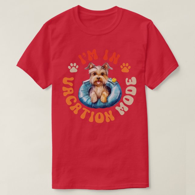 Camiseta Melhor Yorkshire Terrrier Mãe Cute Yorkie Dog L (Frente do Design)