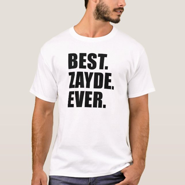 Camiseta Melhor Zayde Nunca Avô Judeu (Frente)