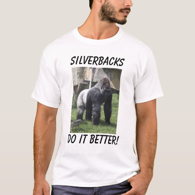 Camiseta melhora! , Silverbacks (Frente)