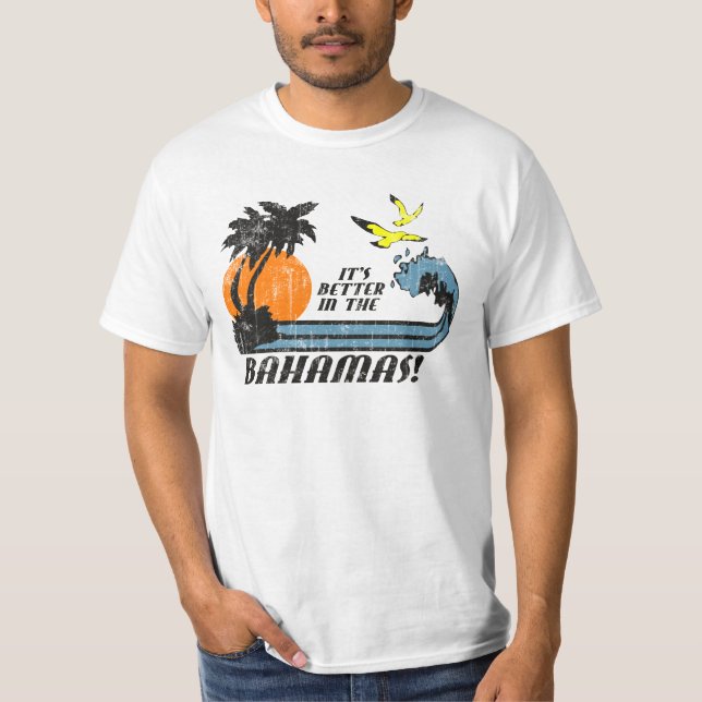 Camiseta Melhore em Bahamas desvaneceu-se (Frente)
