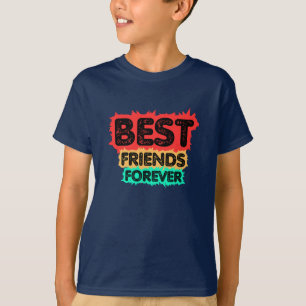 CAMISETA MELHORES AMIGAS PARA SEMPRE AMIGAS RETRÔ, AMIZADE