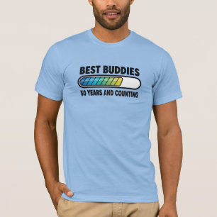 Camiseta Melhores Amigos 50 Anos e Contando