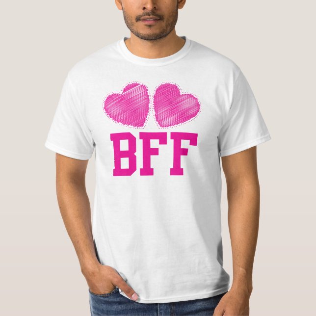 Camiseta Melhores amigos BFF para sempre!!! Incrível! (Frente)