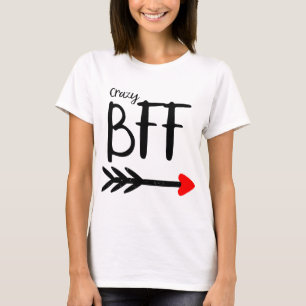 Camiseta Melhores amigos da amizade da seta de BFF que