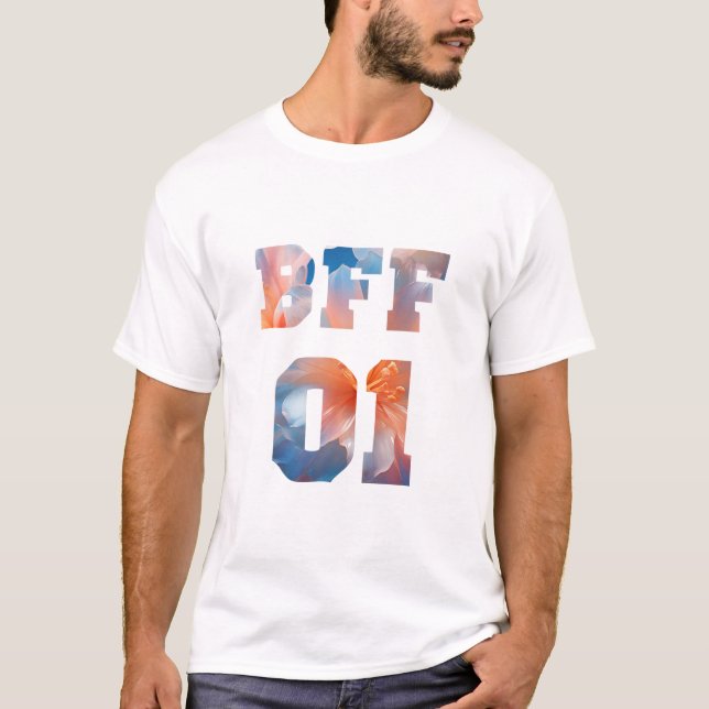Camiseta Melhores amigos da Flor para 3 - BFF 01 (Frente)