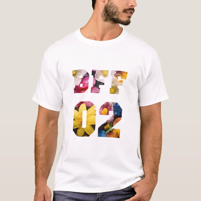 Camiseta Melhores amigos da Flor para 3 - BFF 02 (Frente)