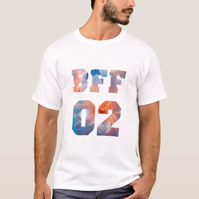 Camiseta Melhores amigos da Flor para 3 - BFF 02 (Frente)