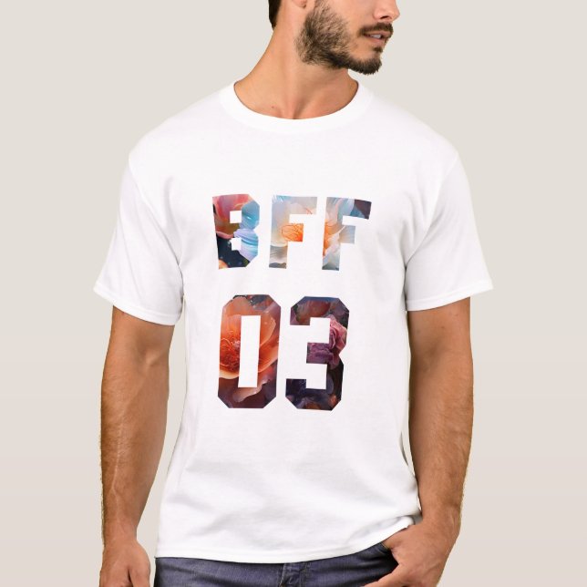 Camiseta Melhores amigos da Flor para 3 - BFF 03 (Frente)