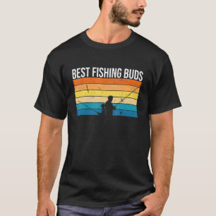 Camiseta Melhores Amigos de Pesca do Homem Hobby Fisher Var