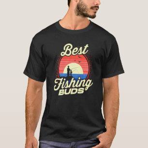 Camiseta Melhores Amigos de Pesca Hobby Fisher Vara de Pesc