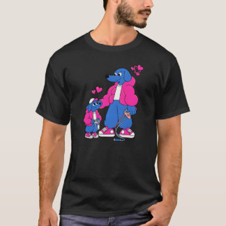 Camiseta Melhores Amigos: Dupla Pai e Filho do Cachorro Azu