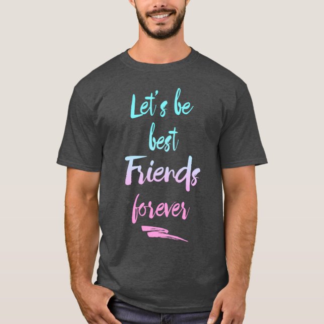 Camiseta melhores amigos estrelas amigos (Frente)