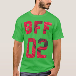 Camiseta Melhores Amigos Flores para 3 BFF engraçado