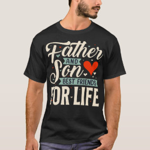 Camiseta Melhores Amigos Pai Filho Para Sempre Família