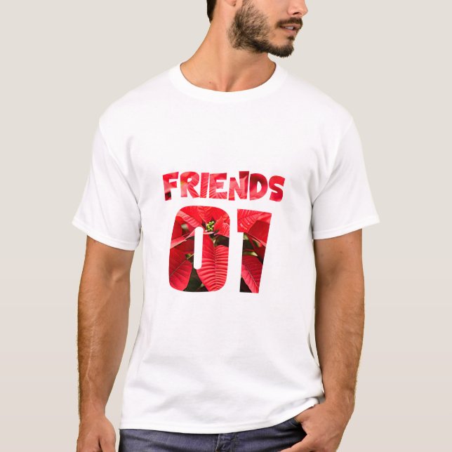 Camiseta Melhores amigos para 3 - amigos (Frente)