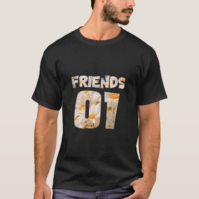 Camiseta Melhores amigos para 3 - amigos (Frente)