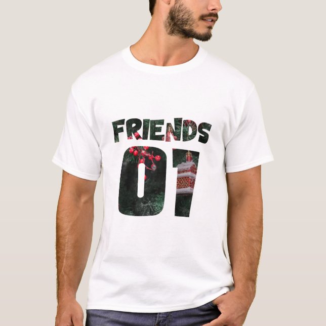 Camiseta Melhores Amigos para 3 - amigos (Frente)