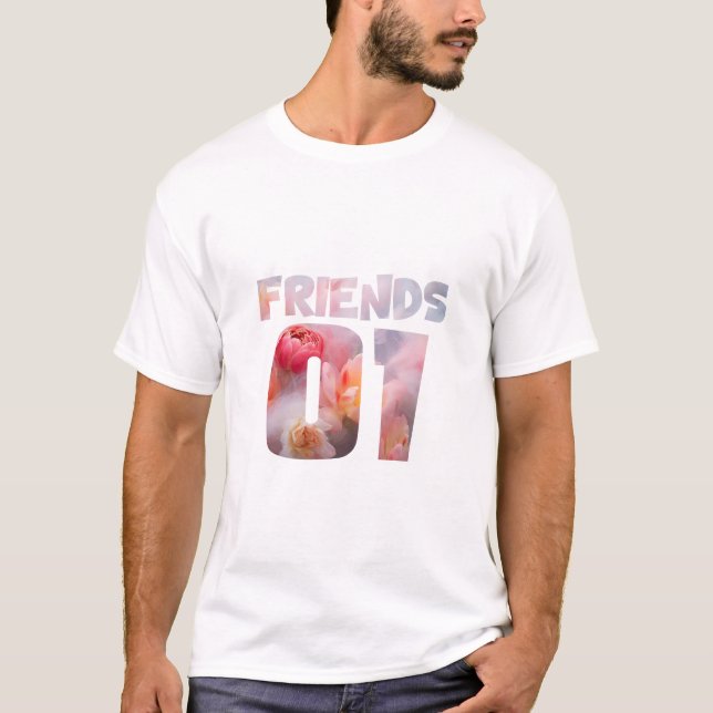 Camiseta Melhores Amigos para 3 - Amigos (Frente)