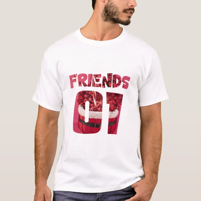 Camiseta Melhores amigos para 3 - amigos (Frente)