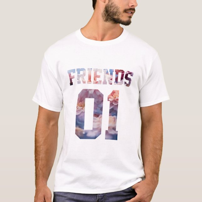 Camiseta Melhores amigos para 3 - amigos (Frente)