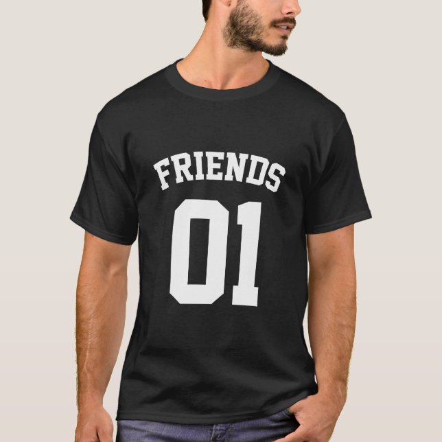 Camiseta Melhores Amigos Para 3 - Amigos 01 (Frente)