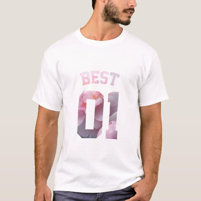 Camiseta Melhores amigos para 3 - melhor 01 (Frente)
