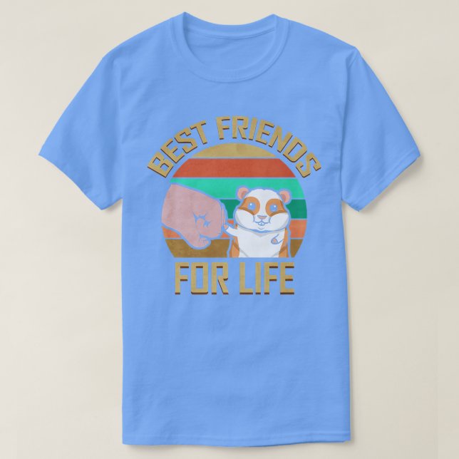 Camiseta Melhores Amigos para a Vida - Prêmio Engraçado par (Frente do Design)