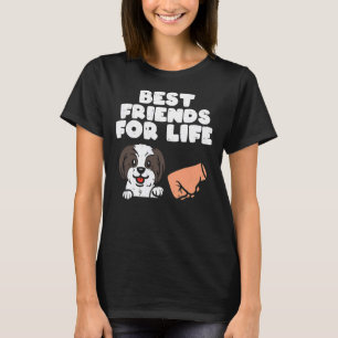 Camiseta Melhores Amigos Para A Vida Shih Tzu Cute Dog Pet