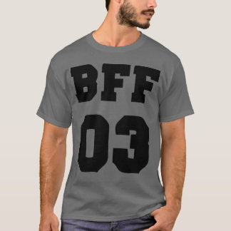 Camiseta Melhores Amigos para a vintagem de 3 BFF