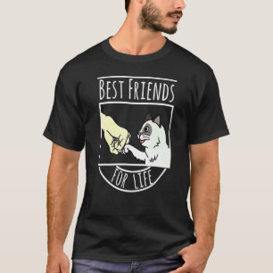 Camiseta Melhores Amigos Para Pet De Gato Ragdoll Da Vida
