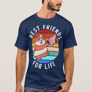 Camiseta Melhores Amigos para Porcos da Guiné Fofos