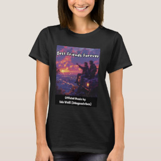 Camiseta Melhores Amigos Para Sempre Amizade ao Pôr do Sol
