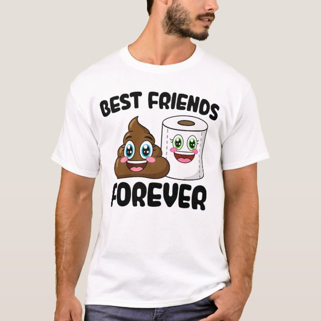Camiseta Melhores Amigos para Sempre - Emojis (Frente)