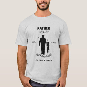 Camiseta Melhores Amigos Personalizados Pai e Filha Para 