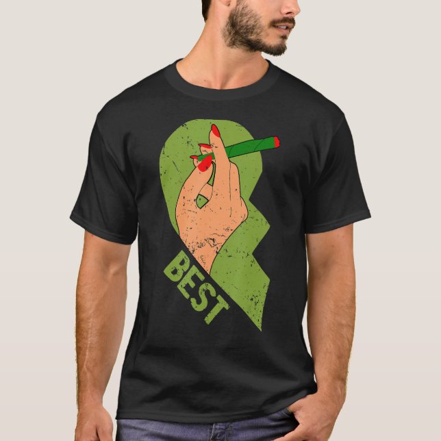 Camiseta Melhores Buds Eram Casais Engraçados De Amigos De  (Frente)