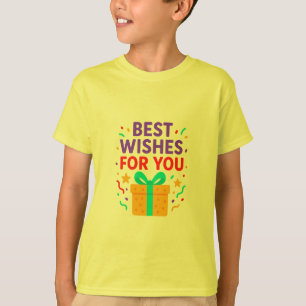 Camiseta Melhores Desejos para Vocês Crianças Caixa de Pres