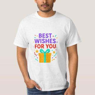 Camiseta Melhores Desejos para Vocês Crianças Caixa de Pres