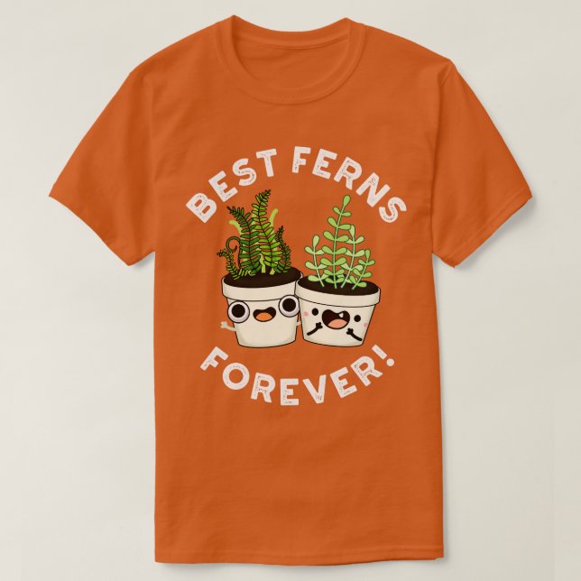 Camiseta Melhores Ferns Para O BFF Cortado Pun (Frente do Design)