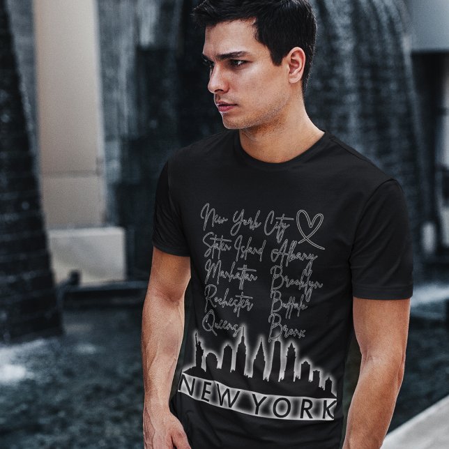 Camiseta Melhores lugares para visitar na legal Arte Gráfic (Criador carregado)