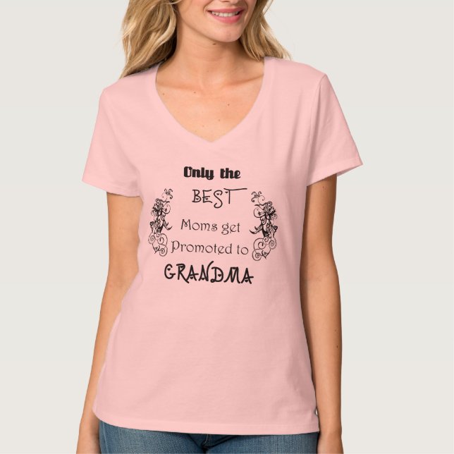 Camiseta Melhores Mães Promovidas à Vovó (Frente)