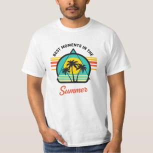 Camiseta Melhores Momentos do Verão – Pôr do Sol Tropical R