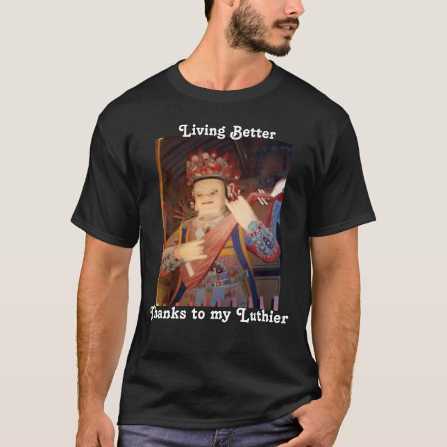 Camiseta Melhores obrigados vivos Luthier (Frente)